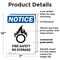 Signmission Fire Safety No Storage OSHA Notice Sign, Plastic, 7in W x 10in L, 2PK OS-2PACK-NS-P-710-V-12656 - alternate 2